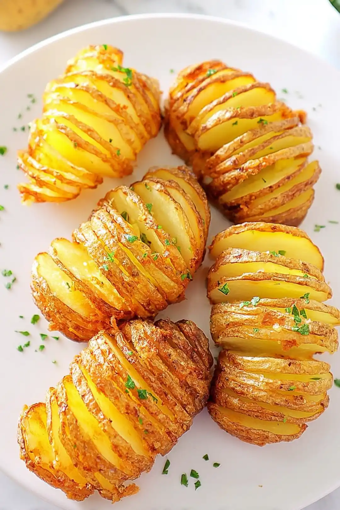 Air fryer accordion potatoes