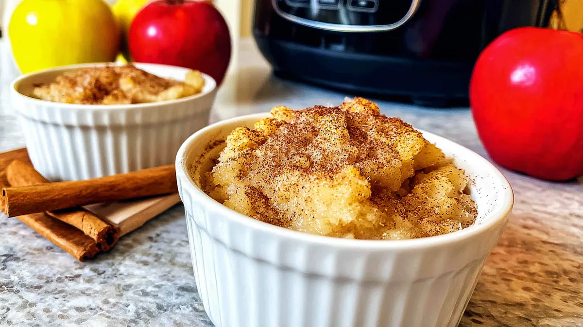 Air Fryer Apple Pudding