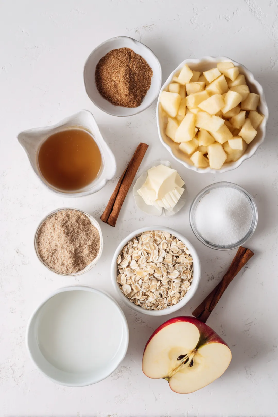 Air fryer apple pudding ingredients