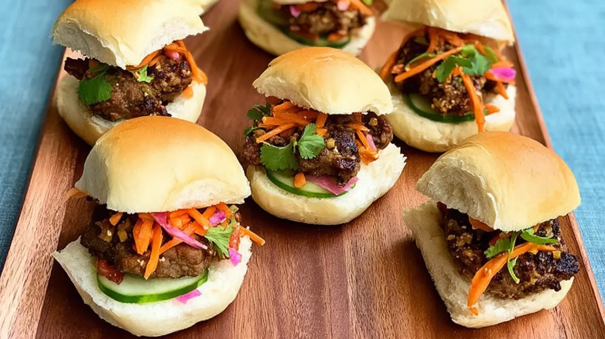 Air fryer banh mi sliders
