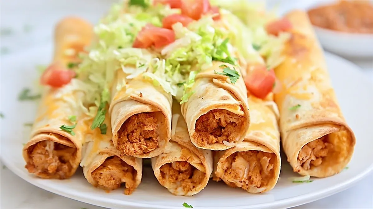 Air fryer bean and cheese taquitos