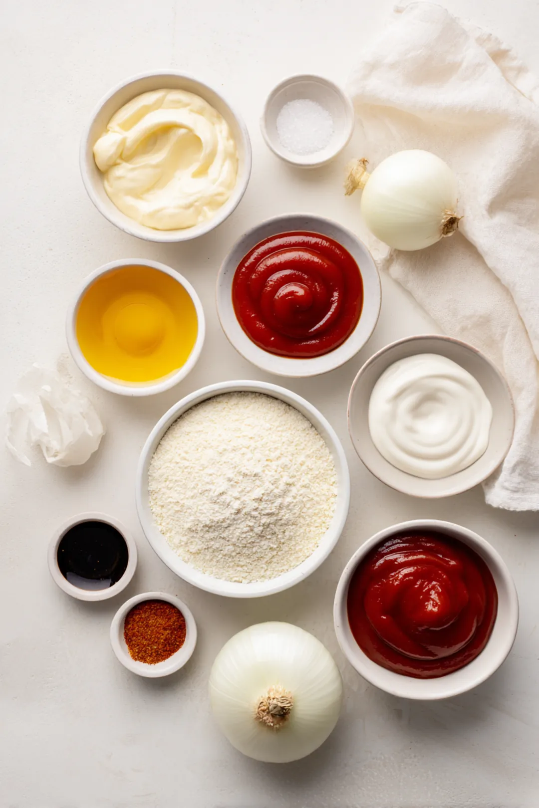 Air Fryer Blooming Onion - ingredients