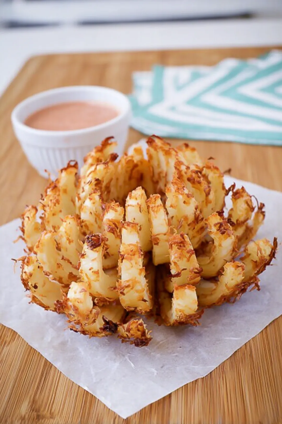 Air fryer blooming onion