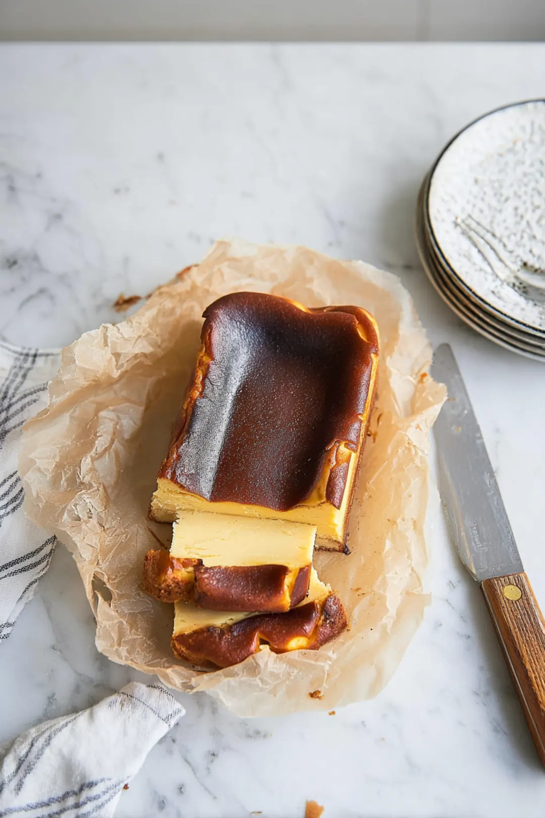 Air fryer burnt basque cheesecake small batch