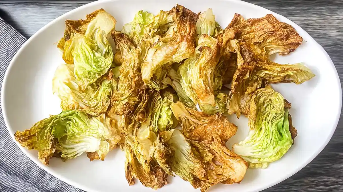 Air fryer cabbage chips zero waste snack