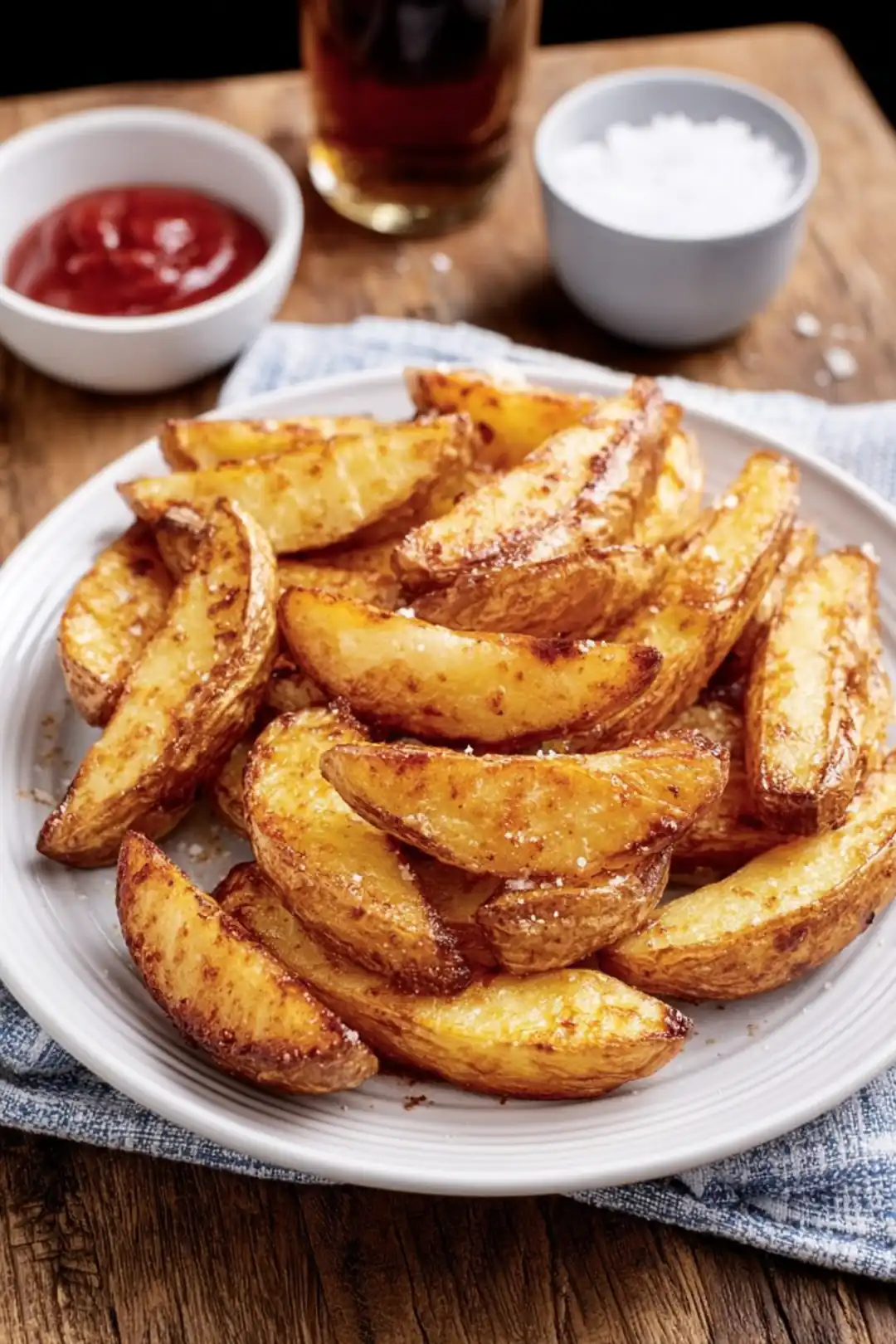 Air fryer canned potato wedges