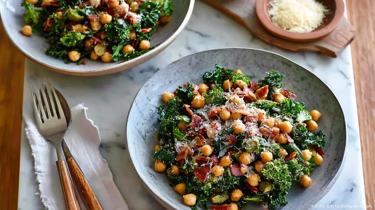 Air fryer chickpea salad bowls