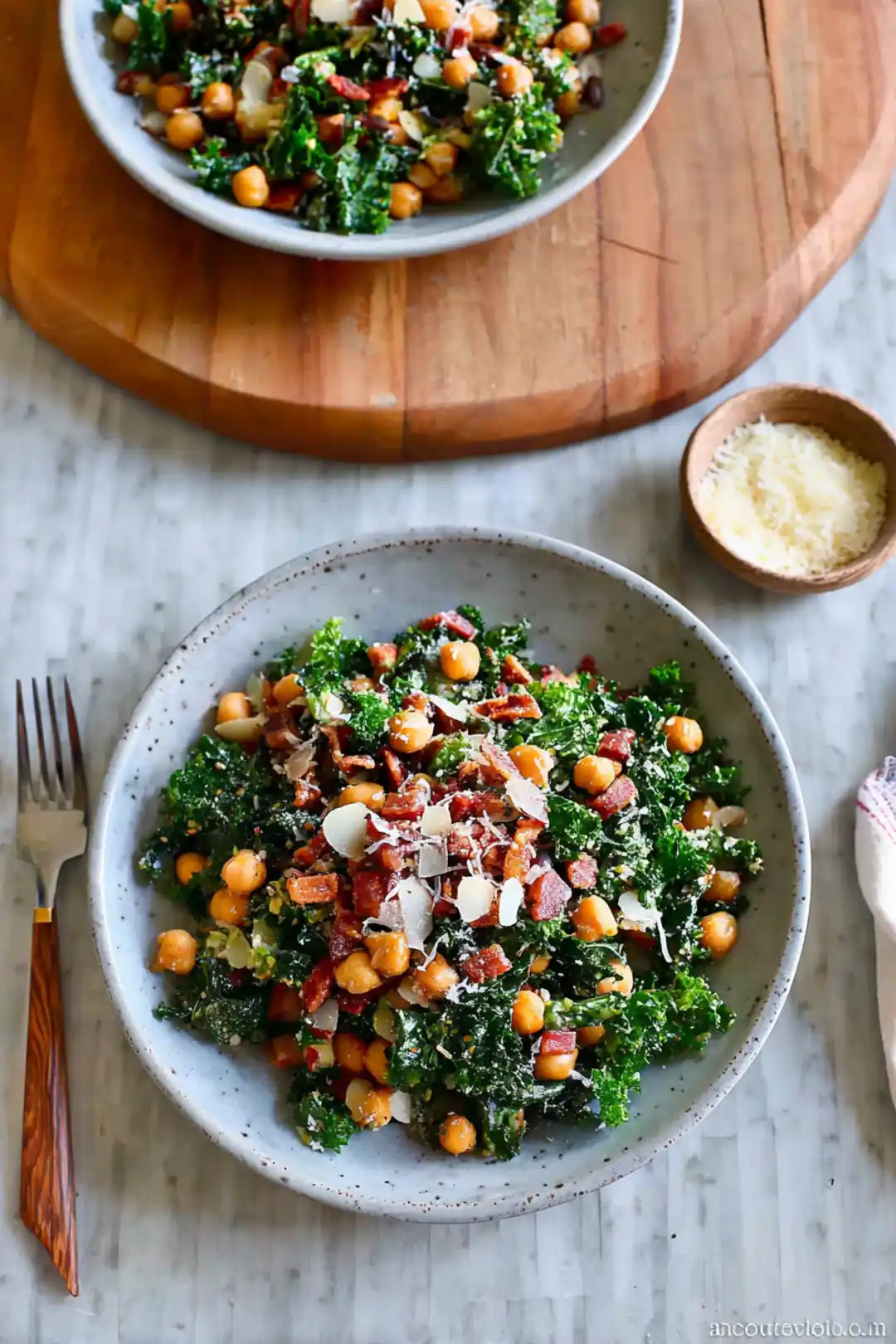 Air fryer chickpea salad bowls