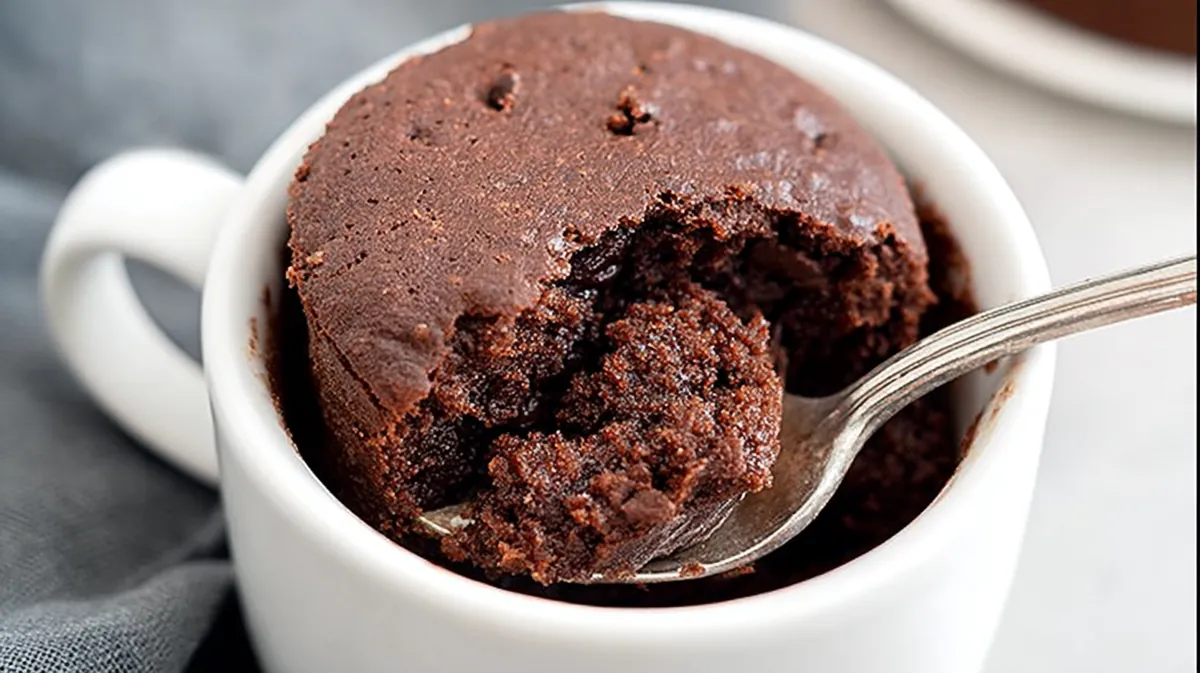 Air fryer chocolate mug cake