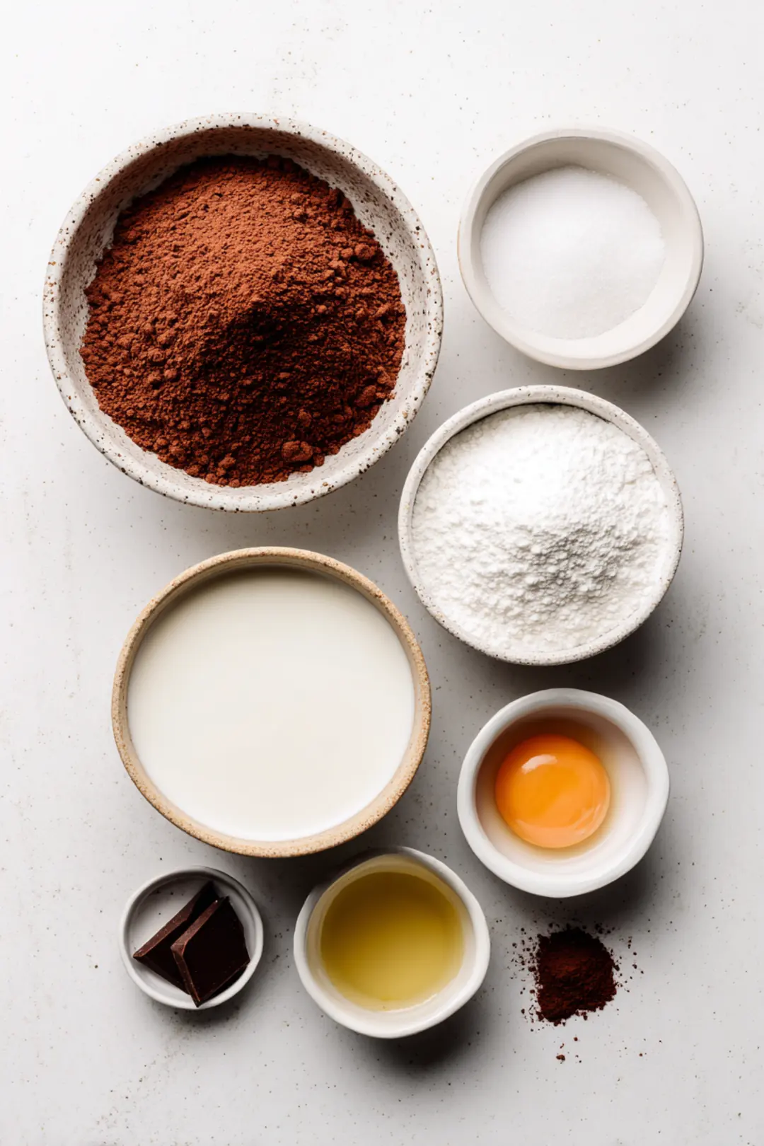 Air fryer chocolate mug cake ingredients