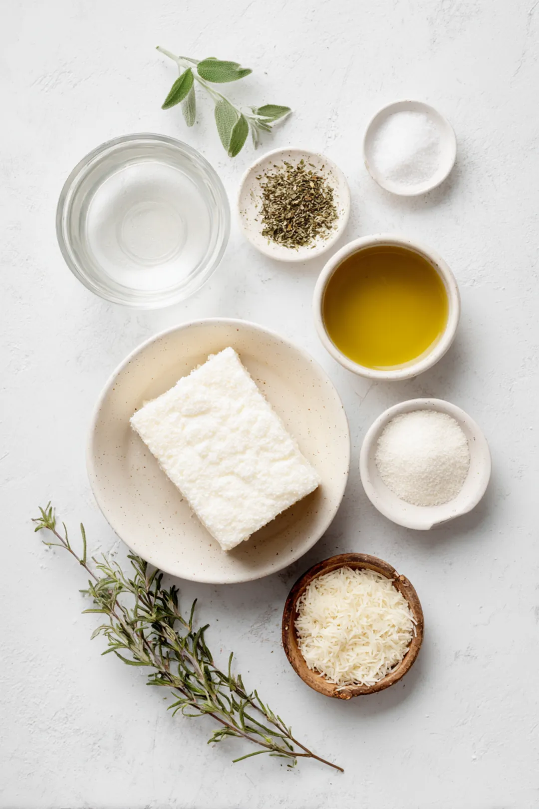 Air fryer crispy polenta fries - ingredients