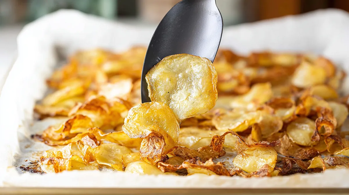 Air fryer crispy ribbon potatoes