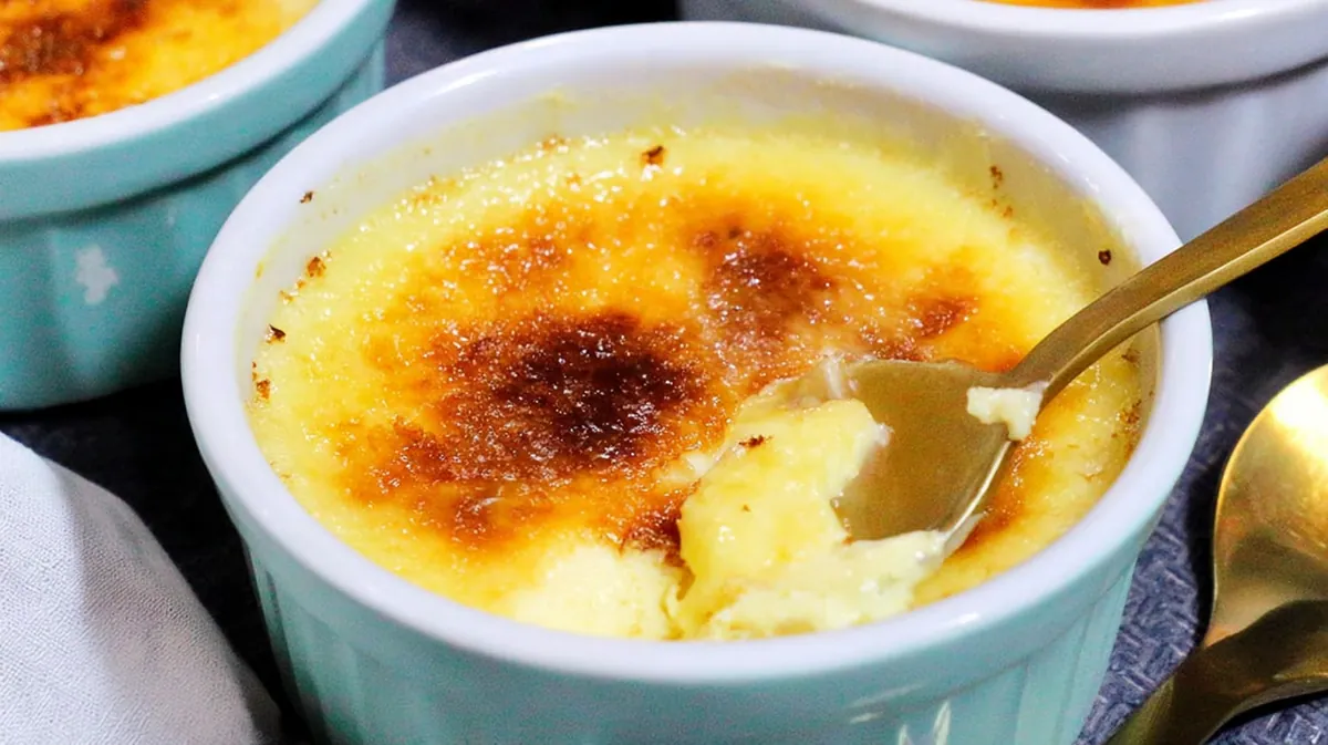 Air fryer crème brûlée