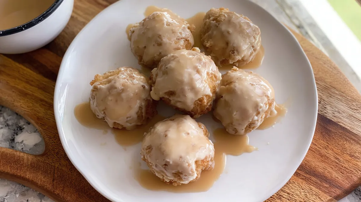 Air fryer donut holes with condensed milk