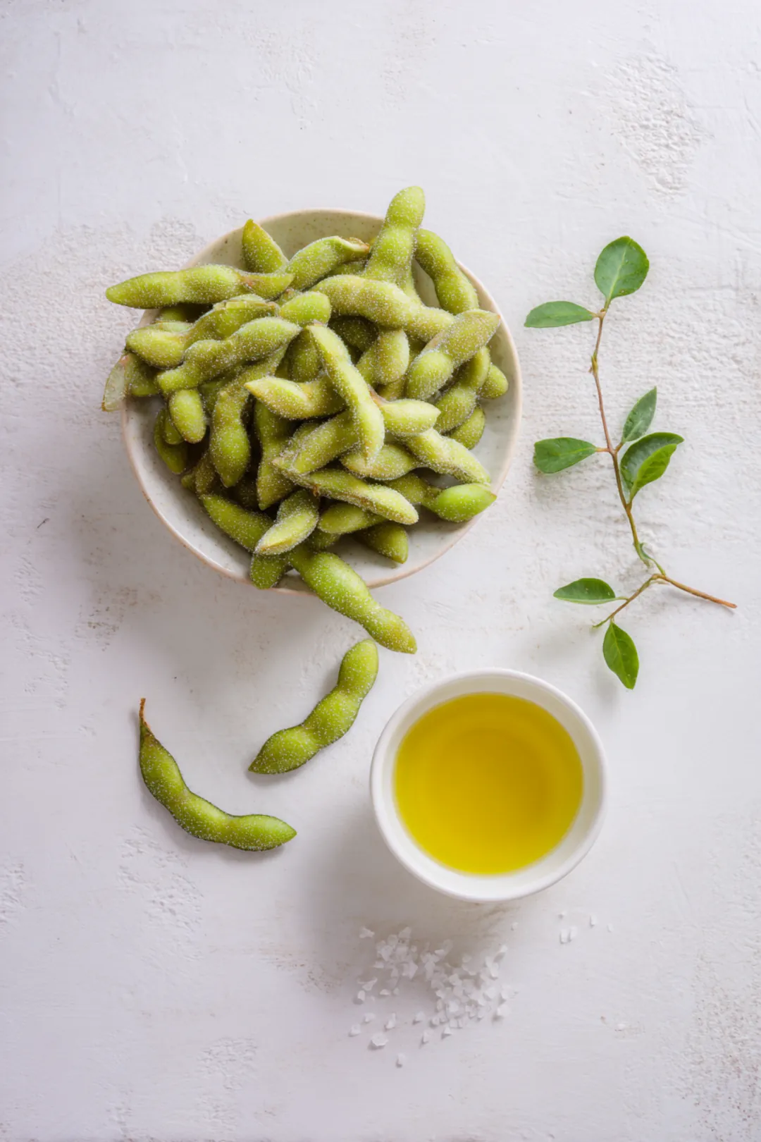 Air fryer edamame with sea salt - ingredients