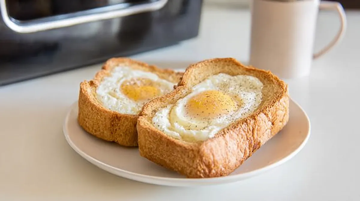 Air fryer egg white bread