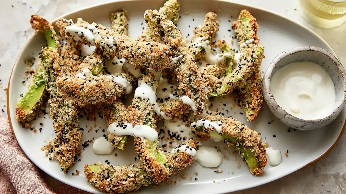 Air Fryer Everything Bagel Avocado Fries