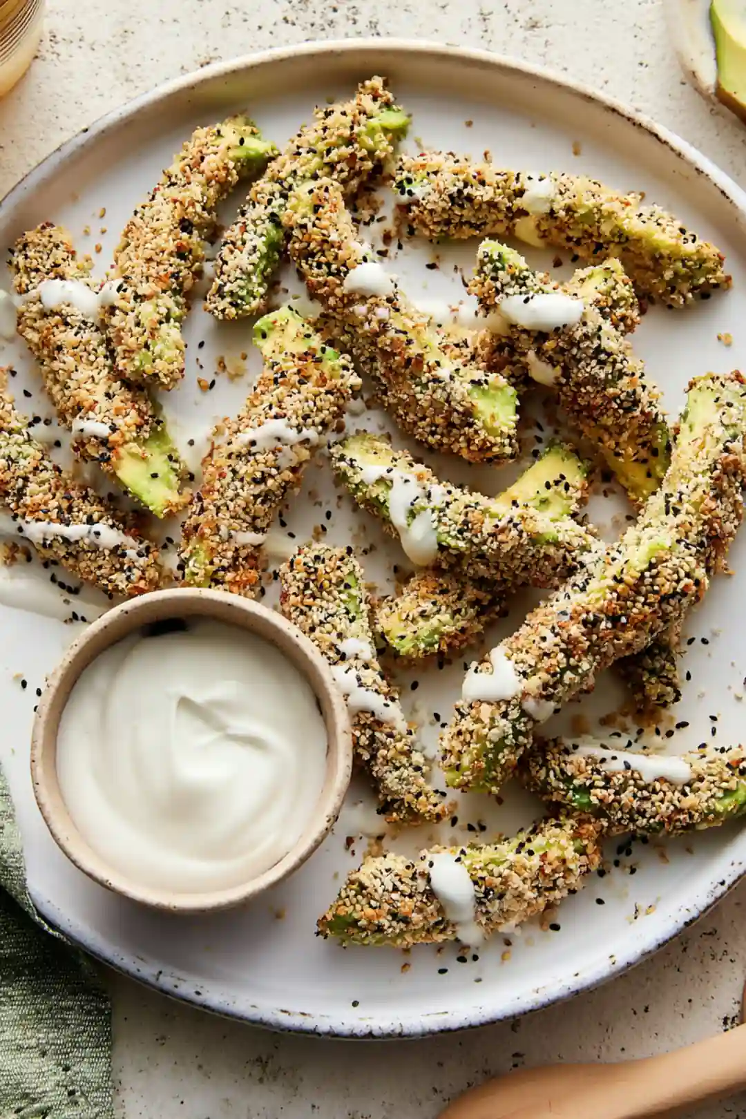 Air Fryer Everything Bagel Avocado Fries