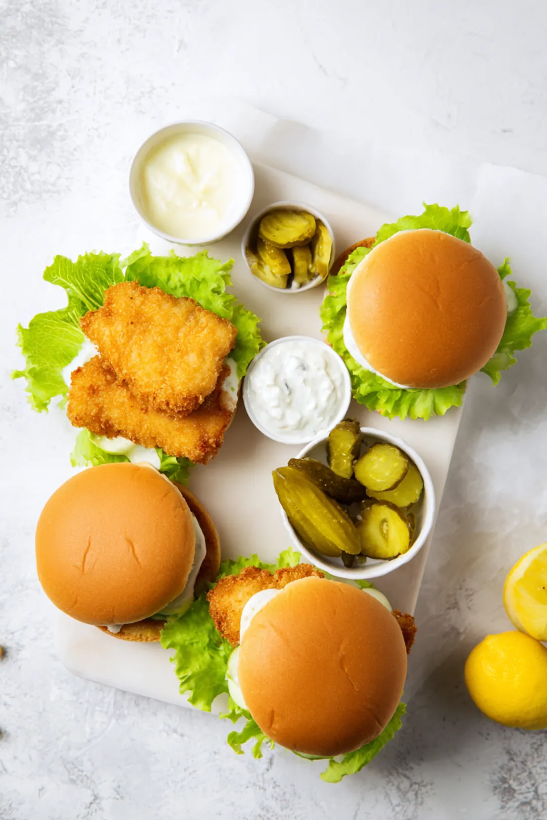 Air fryer frozen fish fillet sandwich ingredients