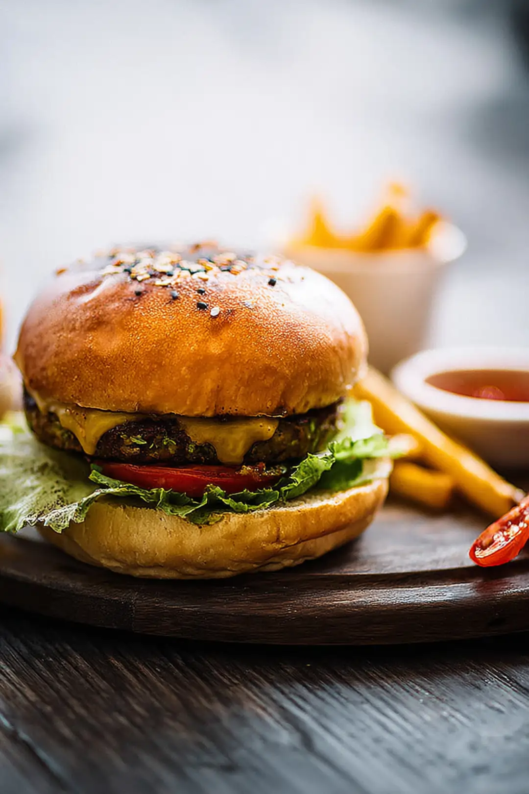 Air fryer frozen veggie burger gourmet hack