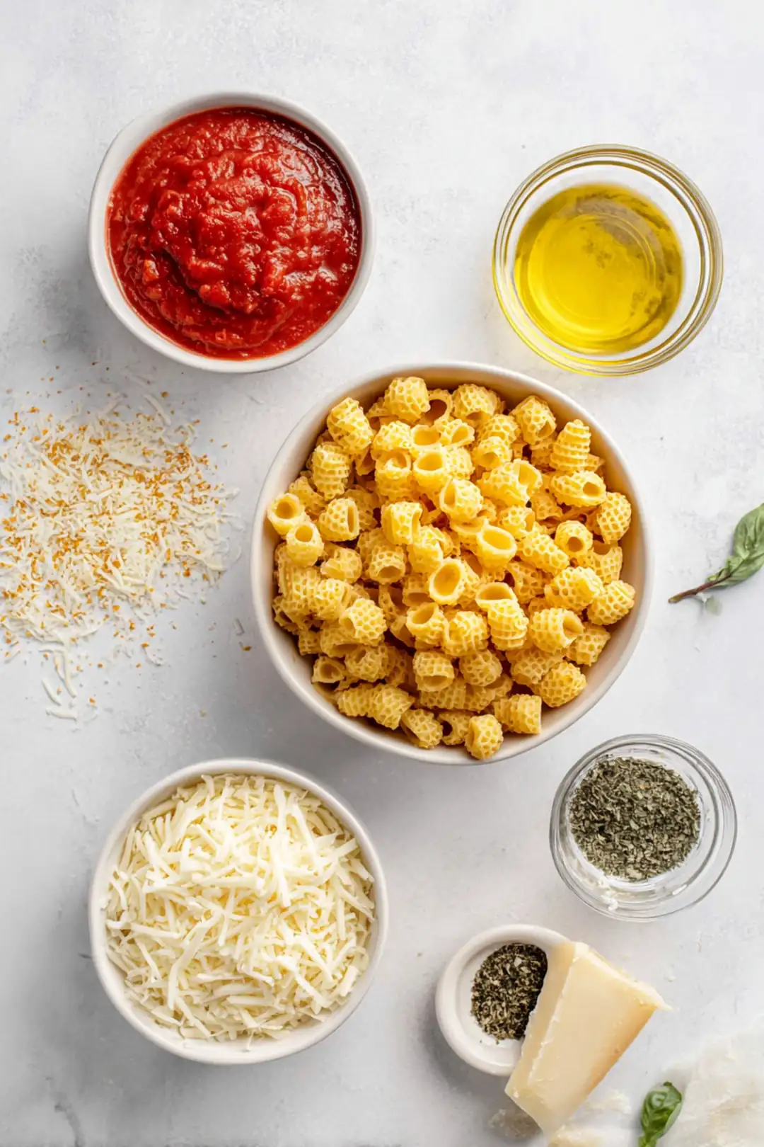 Air fryer honeycomb pasta - ingredients