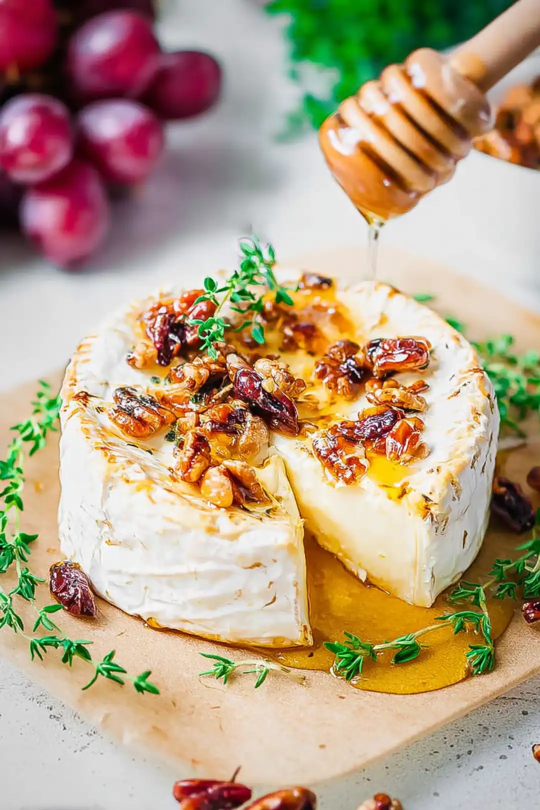 Air Fryer Hot Honey & Thyme Brie Wheel