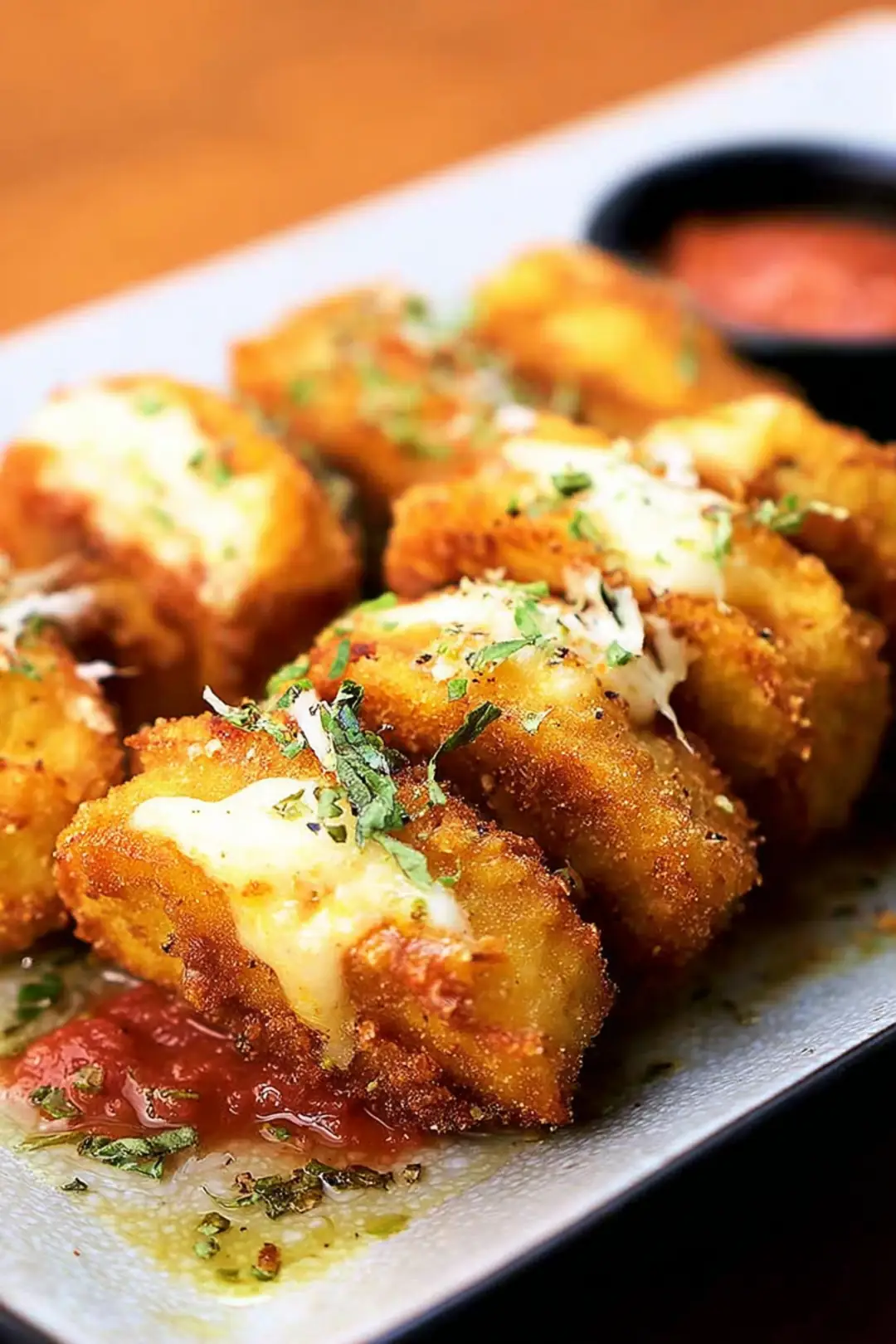 Air fryer lasagna fritta bites