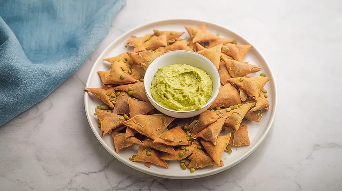 Air fryer lentil chips