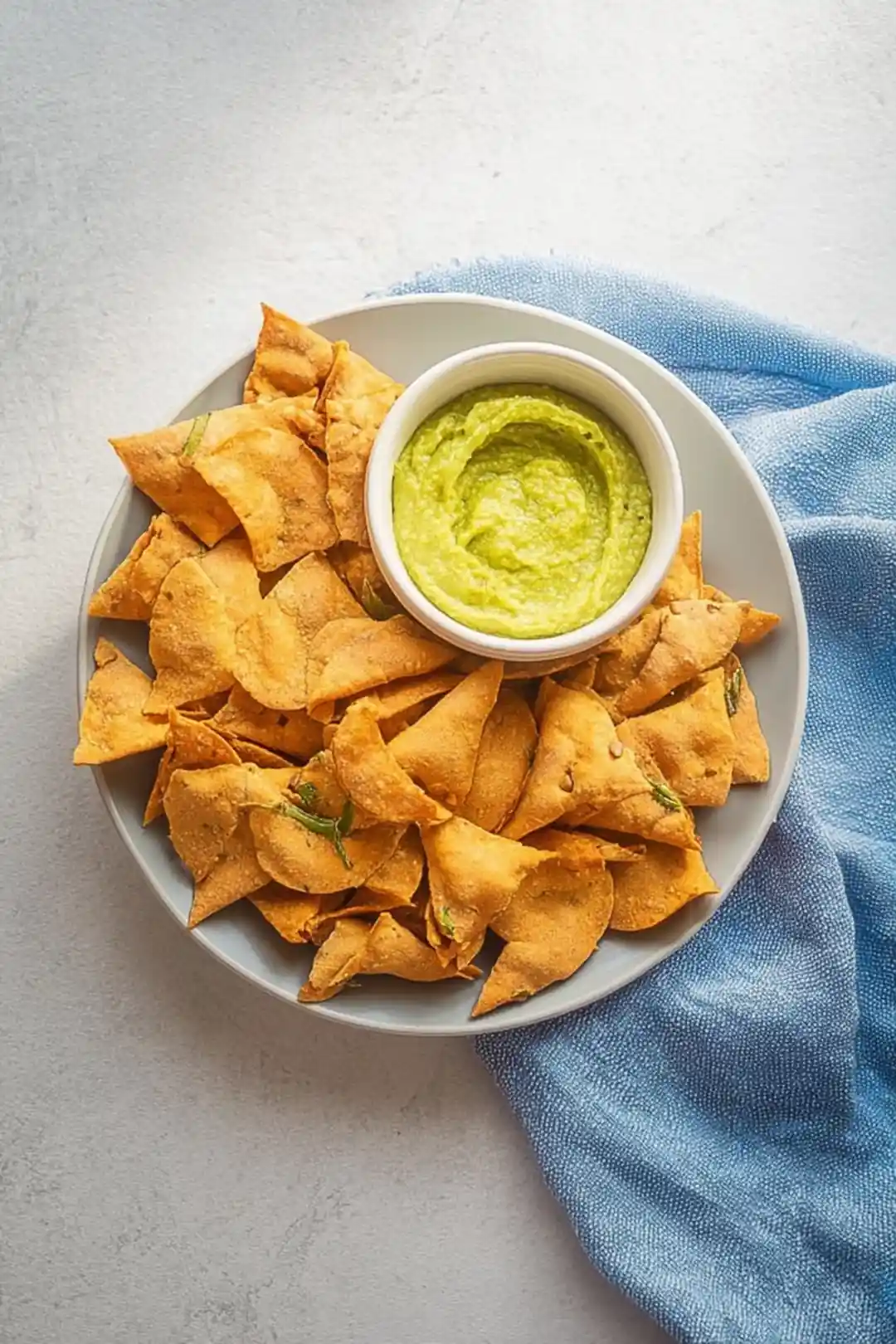 Air fryer lentil chips