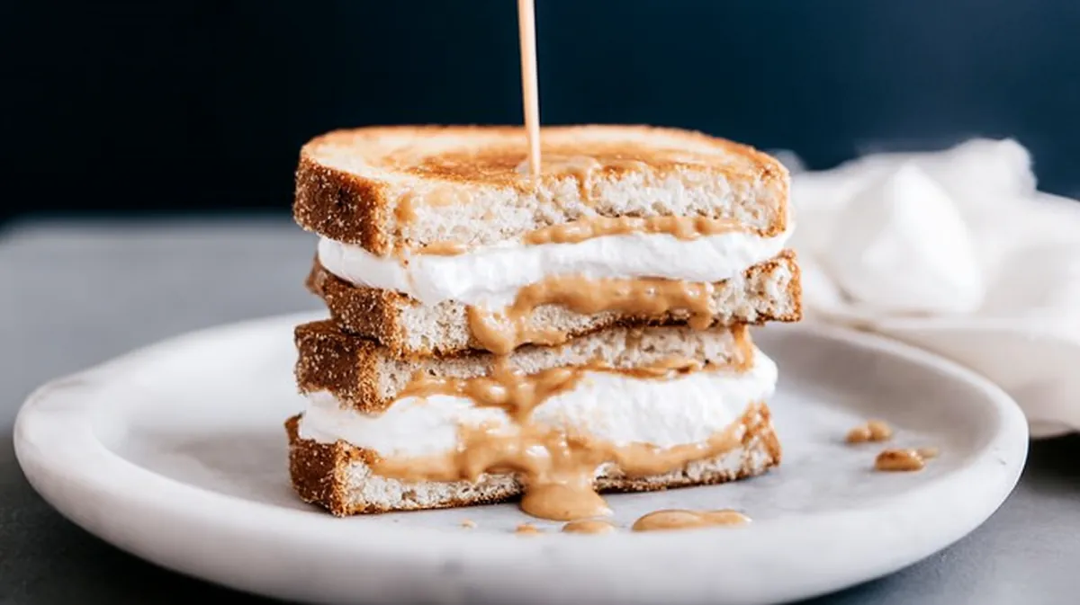 Air fryer marshmallow fluff sandwiches