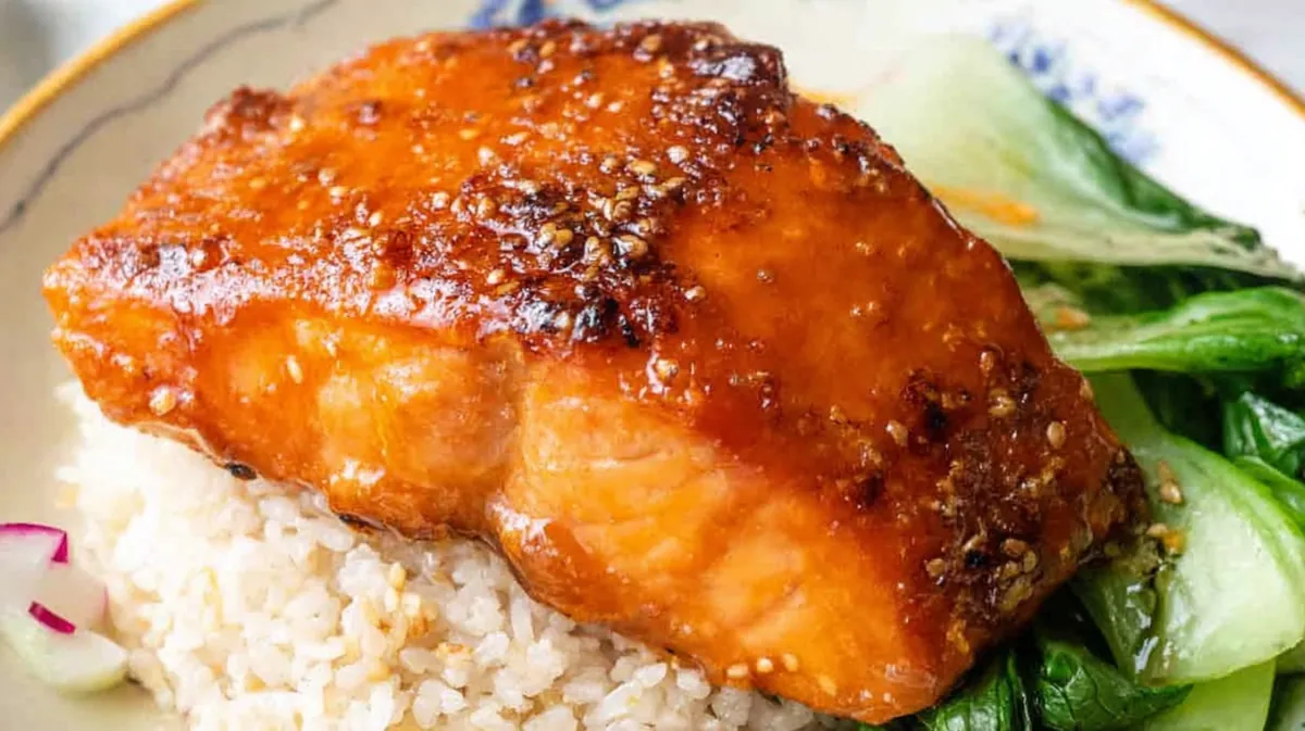 Air Fryer Miso-Ginger Salmon