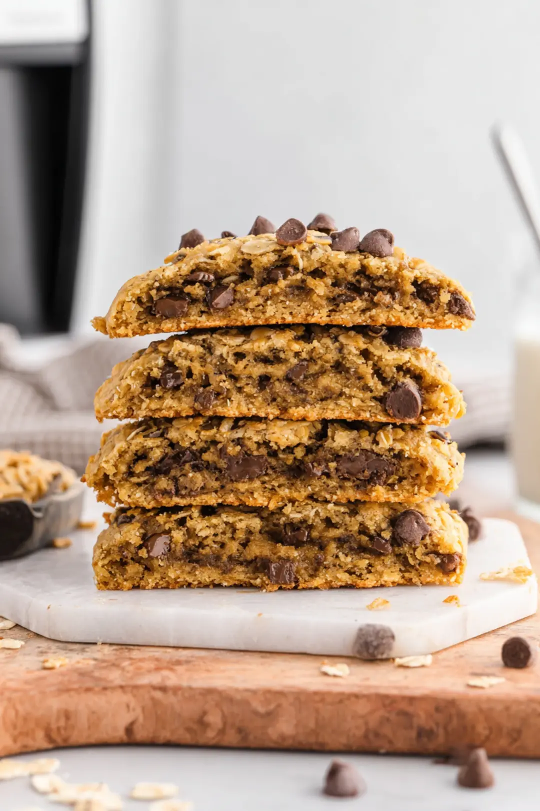 Air fryer oatmeal cookies with 2 ingredients