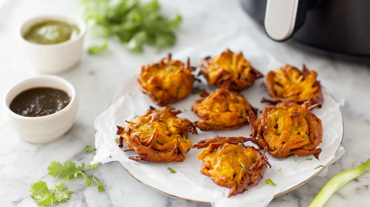 Air fryer pakora no oil recipe
