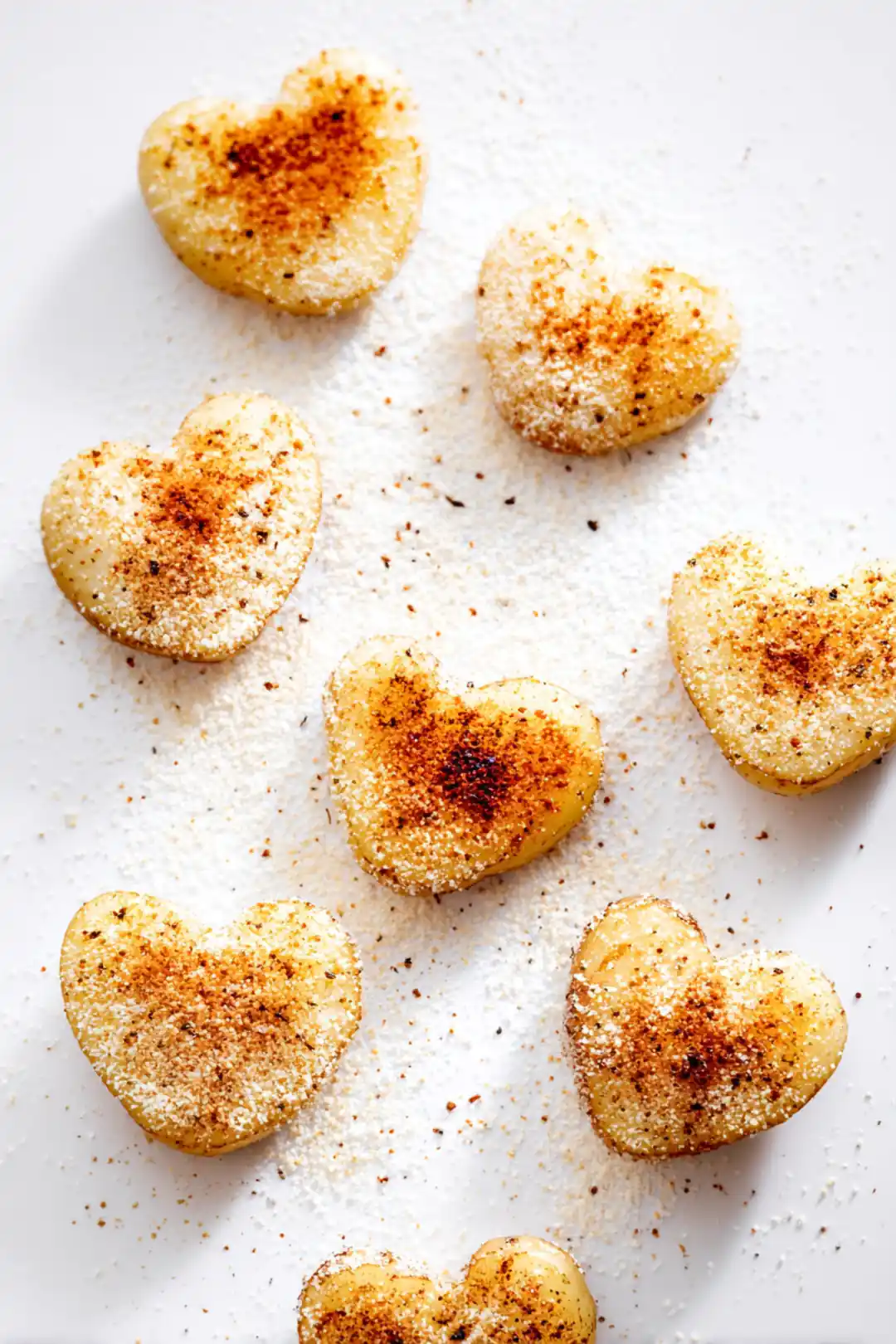 Air fryer parmesan crusted potato hearts - ingredients
