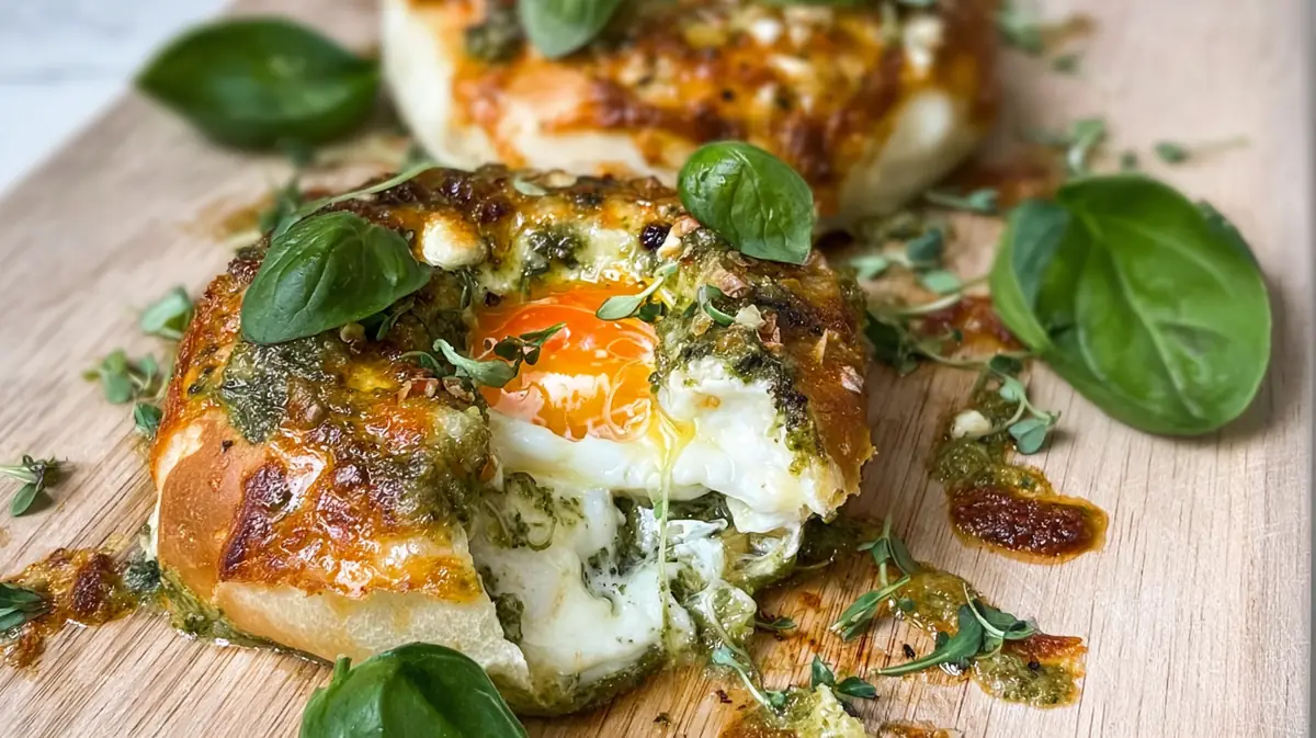 Air Fryer Pesto Eggs