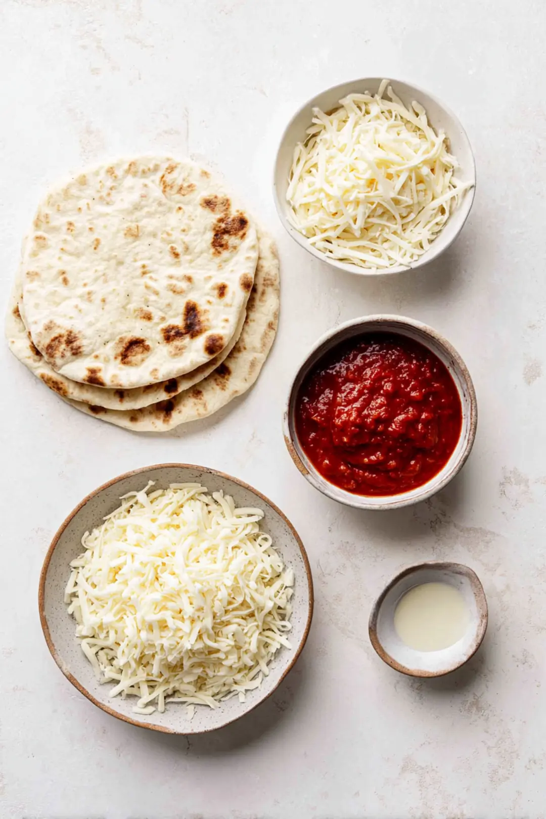 Air fryer pita pizza pocket - ingredients