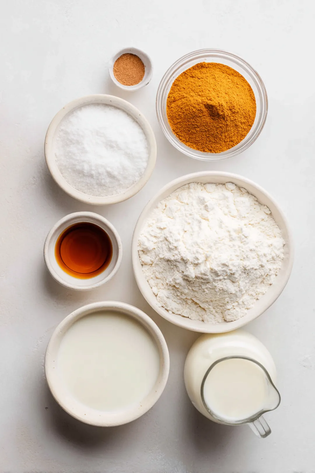 Air fryer pumpkin spice donuts - ingredients