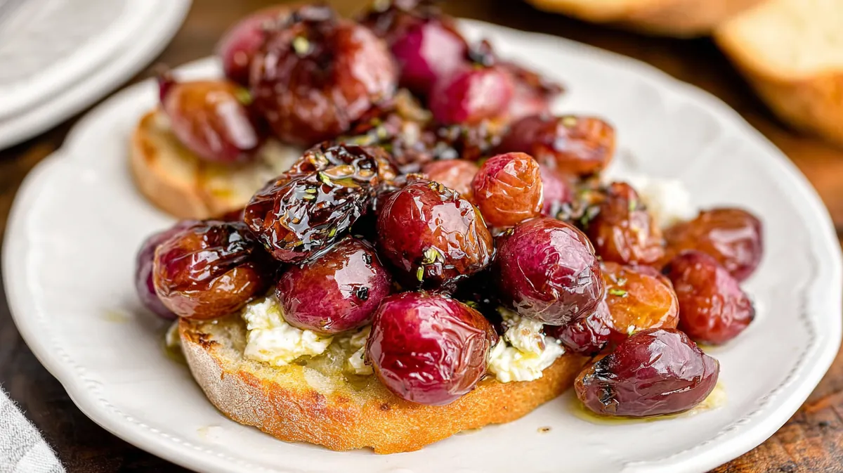 Air Fryer Roasted Grapes
