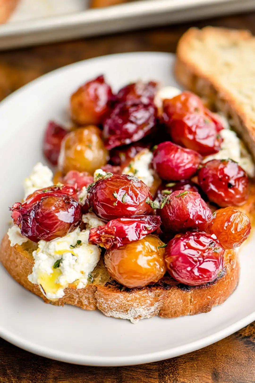 Air fryer roasted grapes