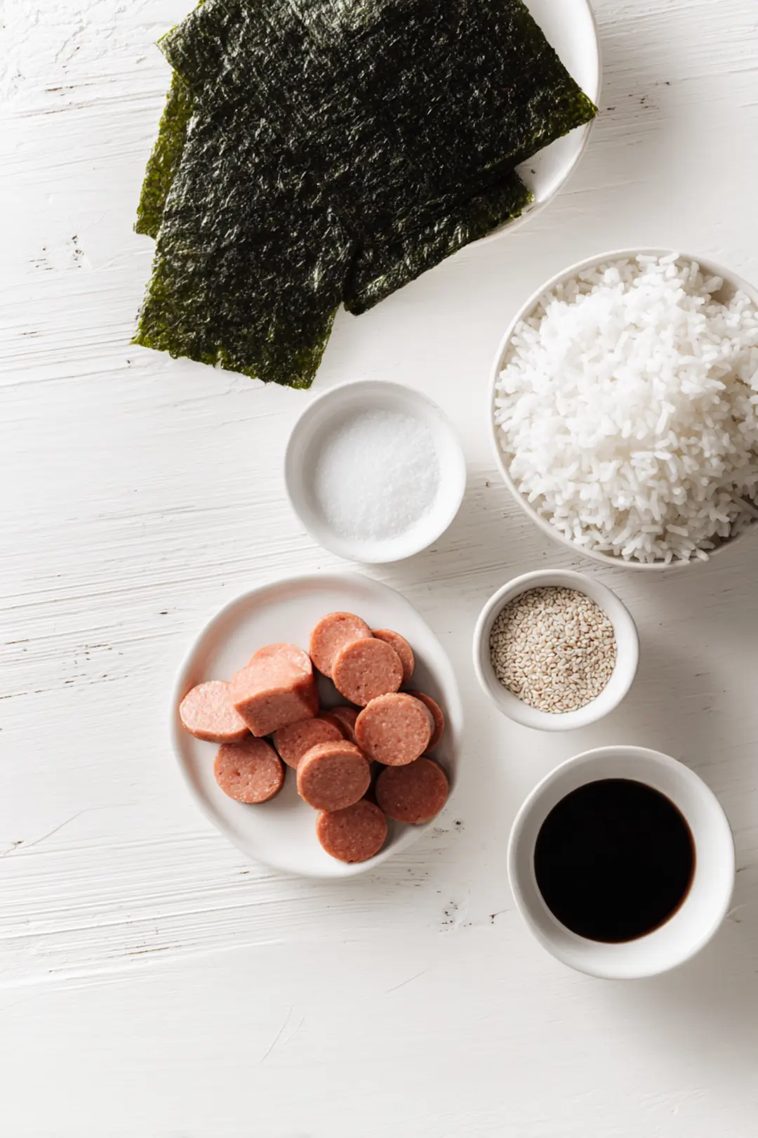 Air fryer spam musubi bites - ingredients