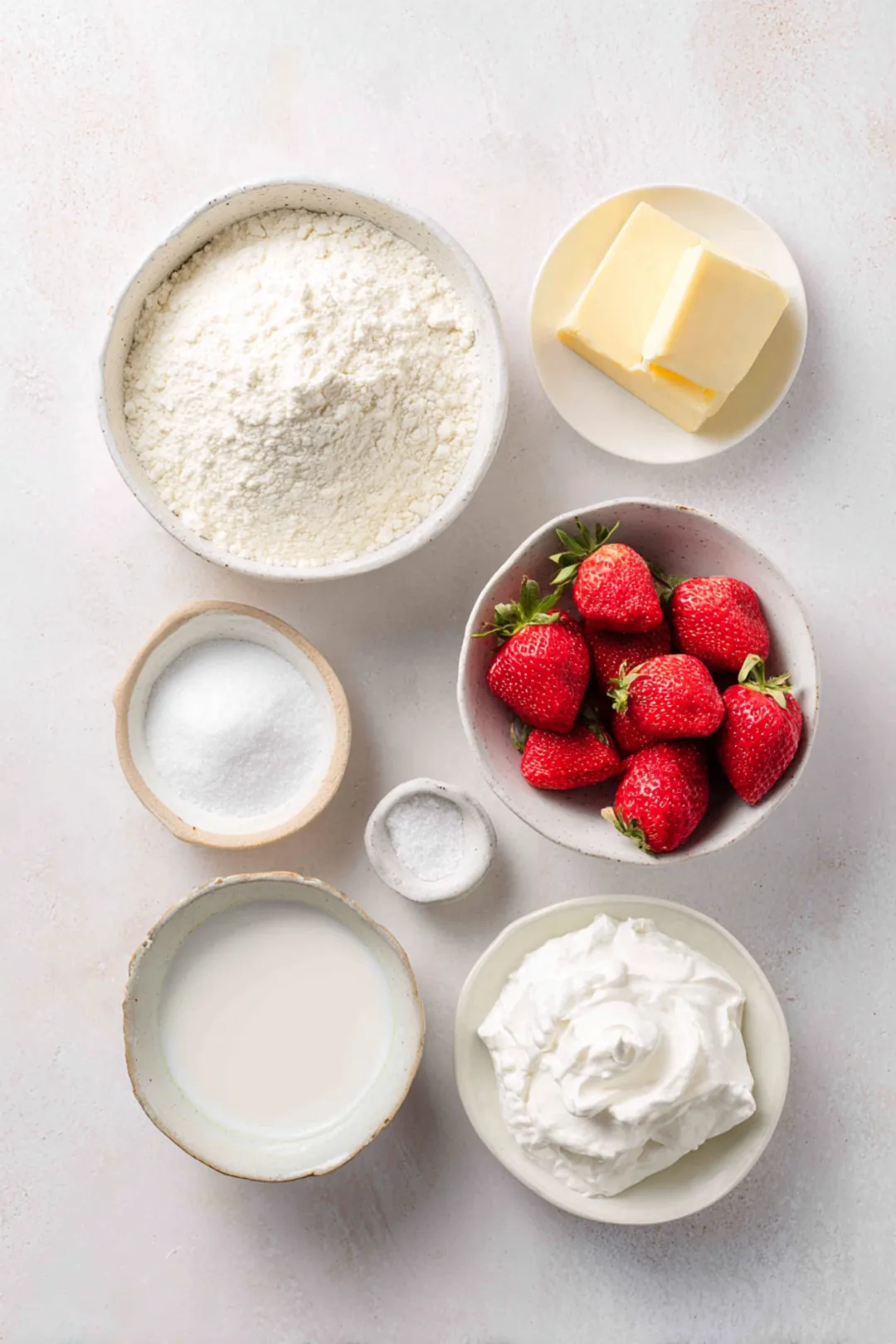 Air fryer strawberry shortcake for one ingredients