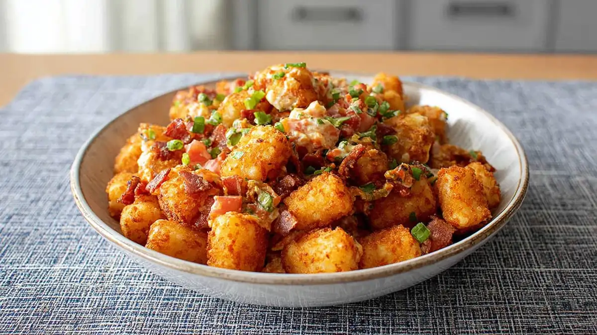 Air Fryer Tater Tot Potato Salad