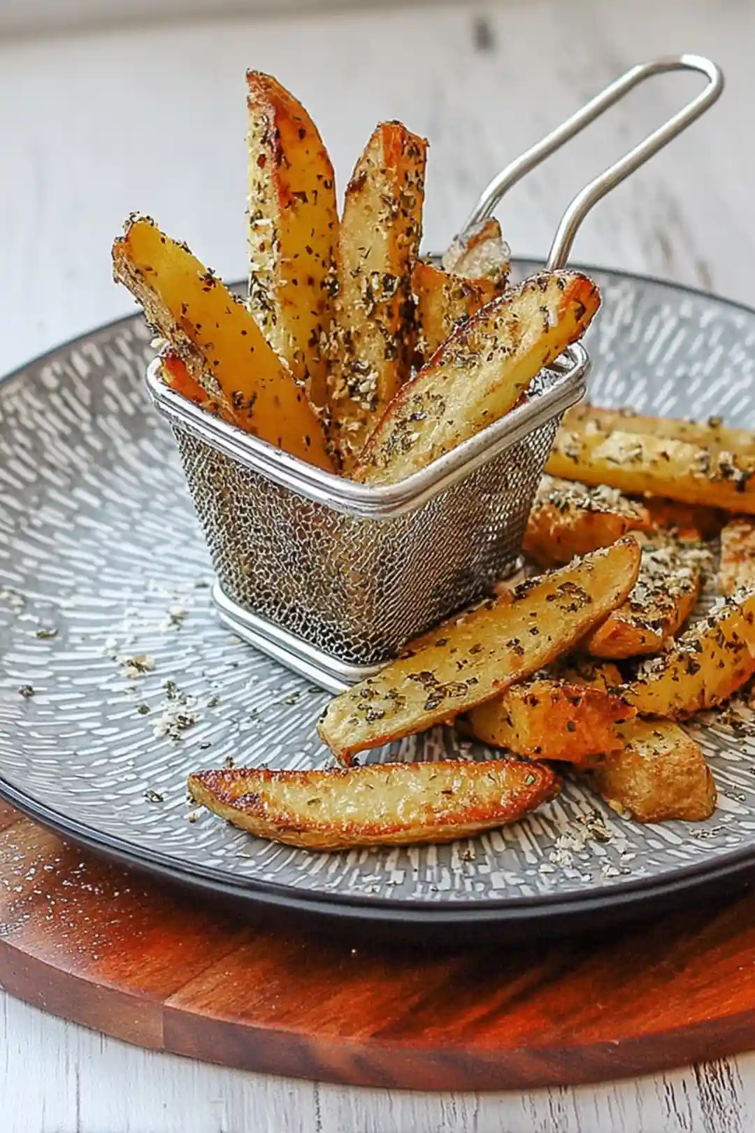 Air fryer truffle oil potato wedges