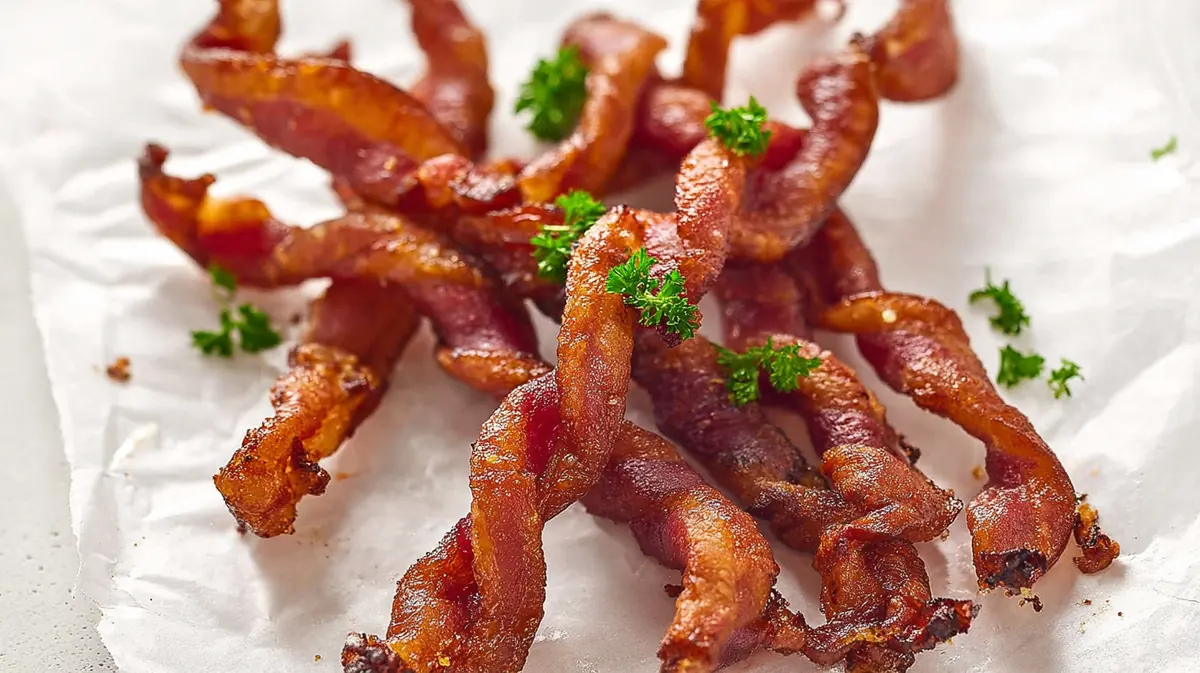 Air fryer twisted bacon