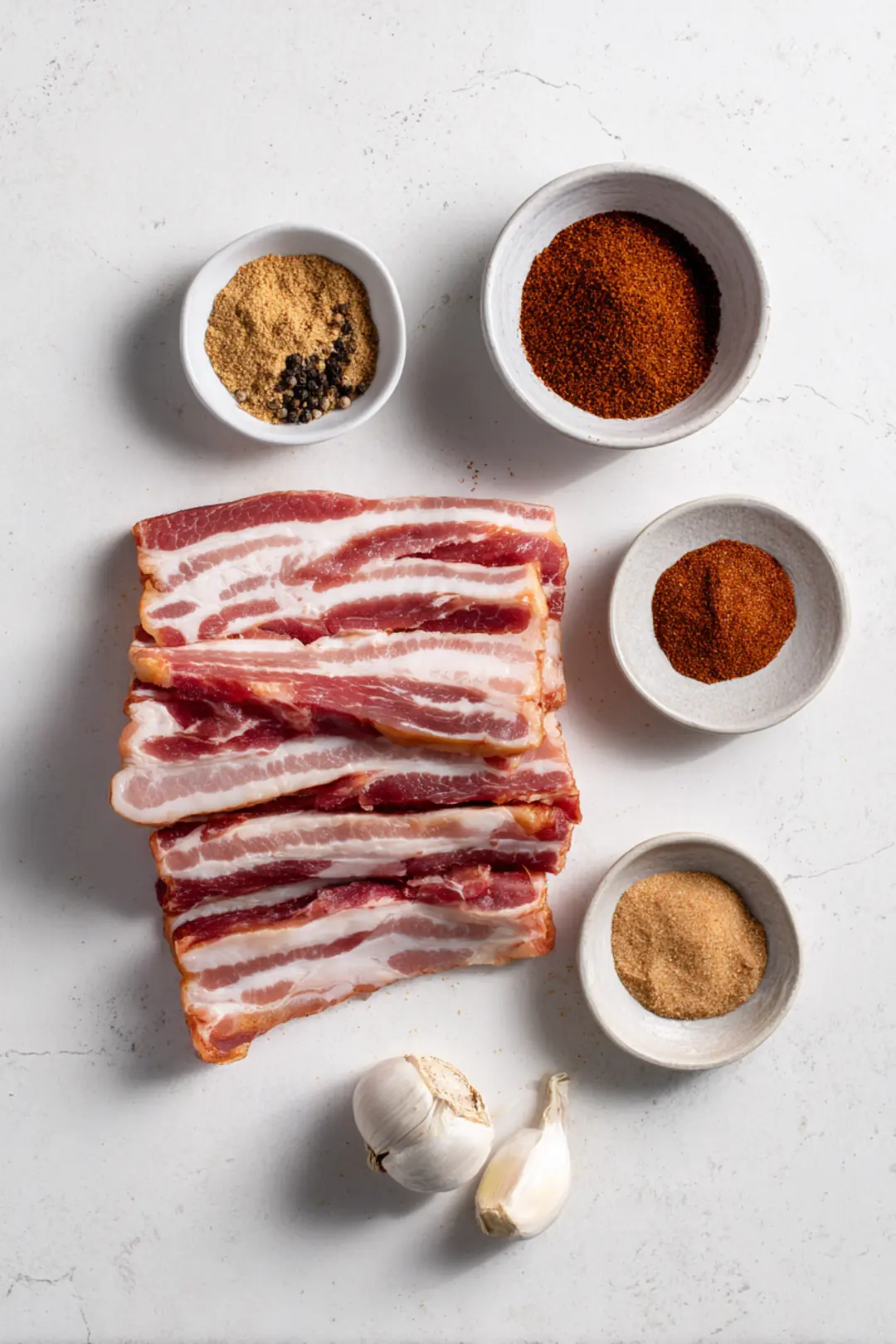 Air fryer twisted bacon - ingredients