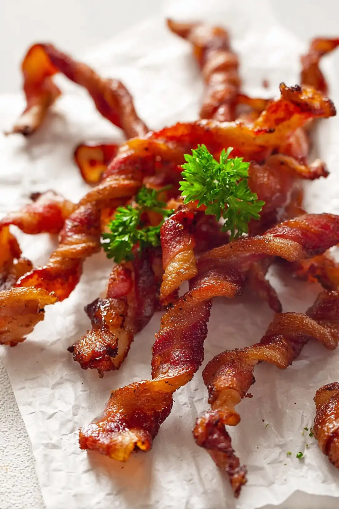 Air fryer twisted bacon