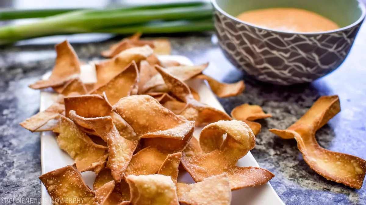 Air fryer wonton wrapper crackers