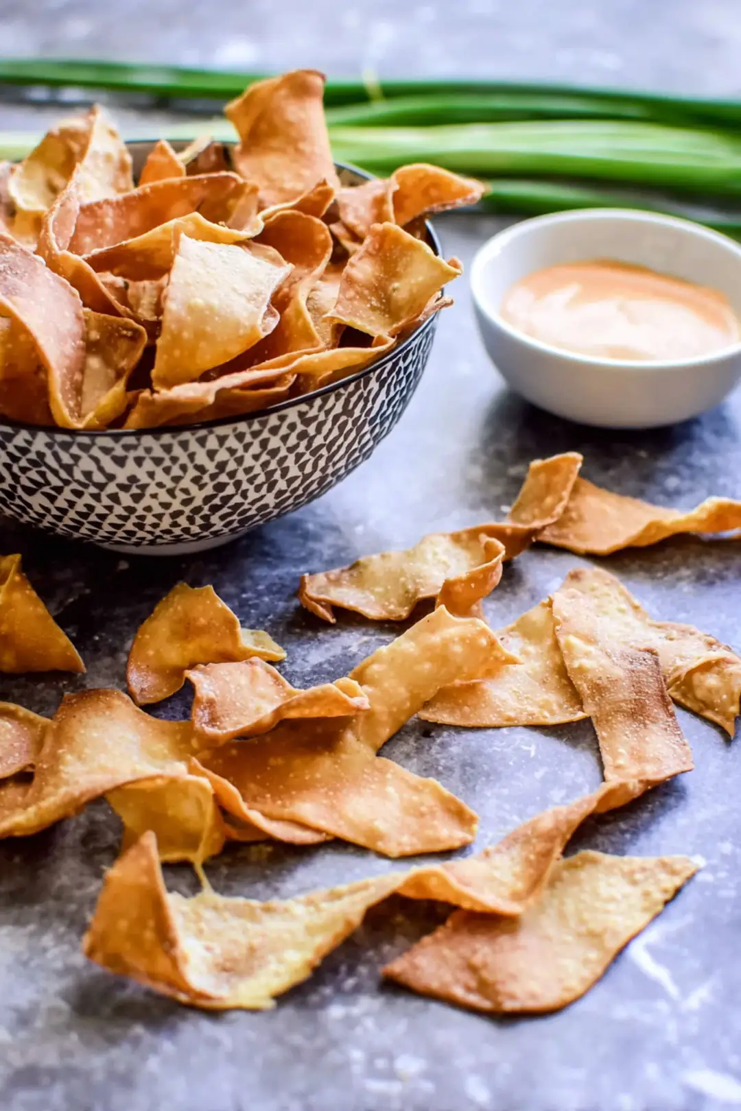 Air fryer wonton wrapper crackers