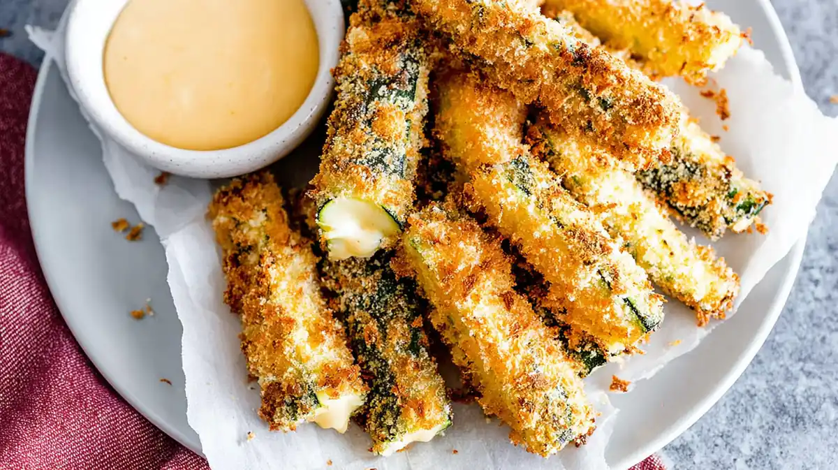 Air Fryer Zucchini Fries with Parmesan