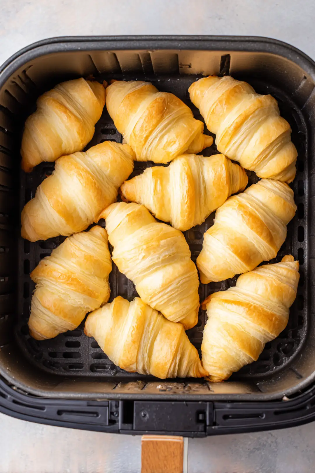 Arrange croissants in air fryer